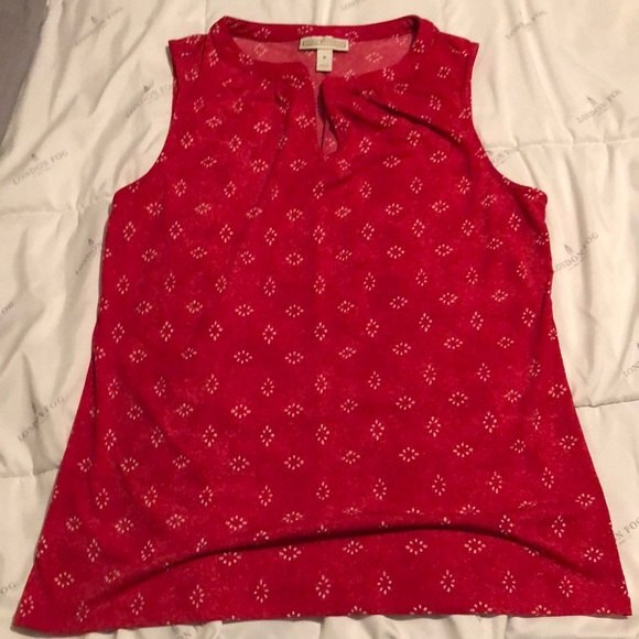 Dana Buchman  red blouse size small - Picture 1 of 7